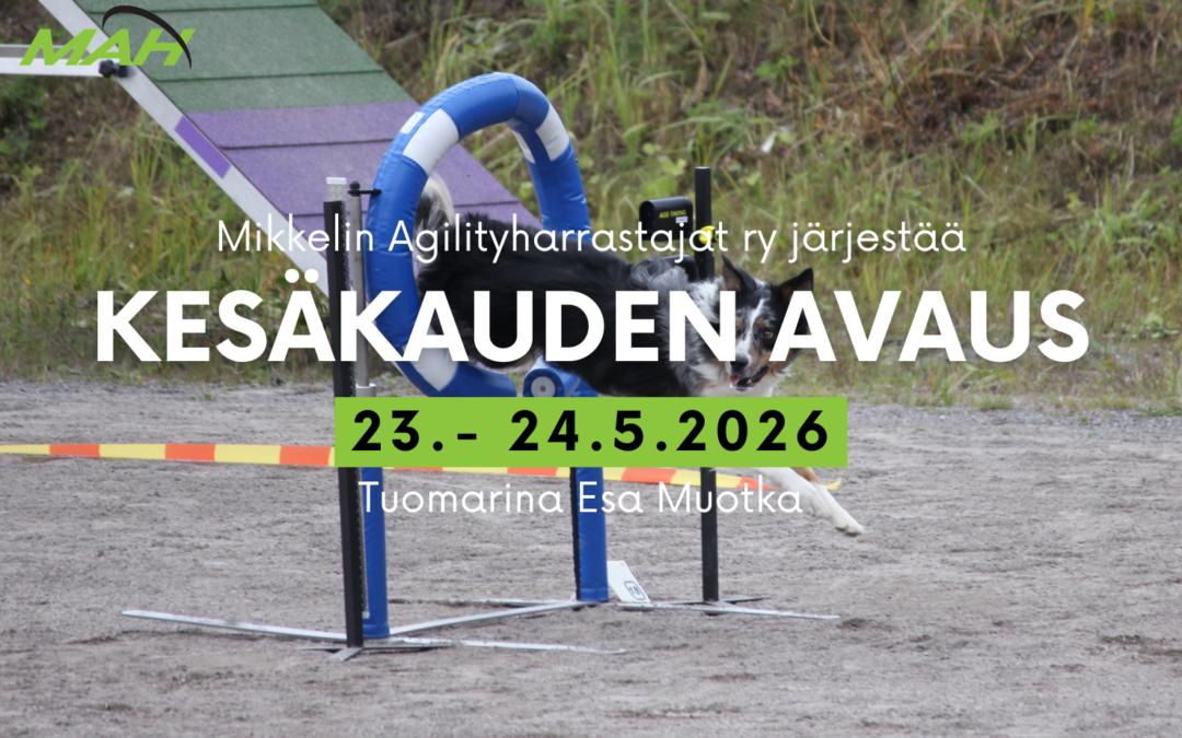 Kesäkauden avaus – Toukokuun agilitykilpailut